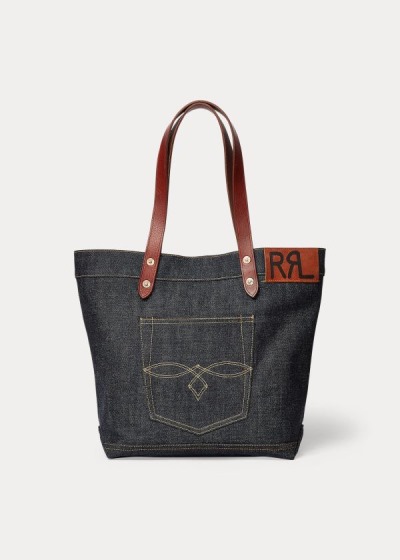 Ralph Lauren Denim Tote Bag Dame Danmark (FHYMP3075)